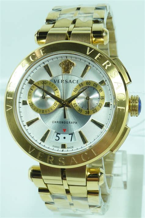 versace uhr uhren herrenuhr chronograph ve1d00419 aion gold neu|Versace VE1D00419 Aion Chronograph Herrenuhr 45mm 5ATM.